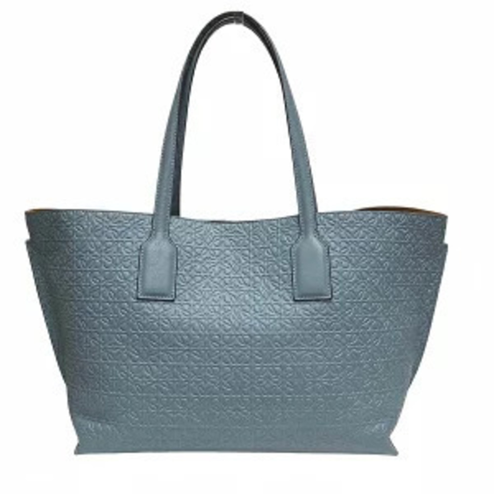 Loewe Repeat Anagram T Shopper Blue Bag Tote Handbag